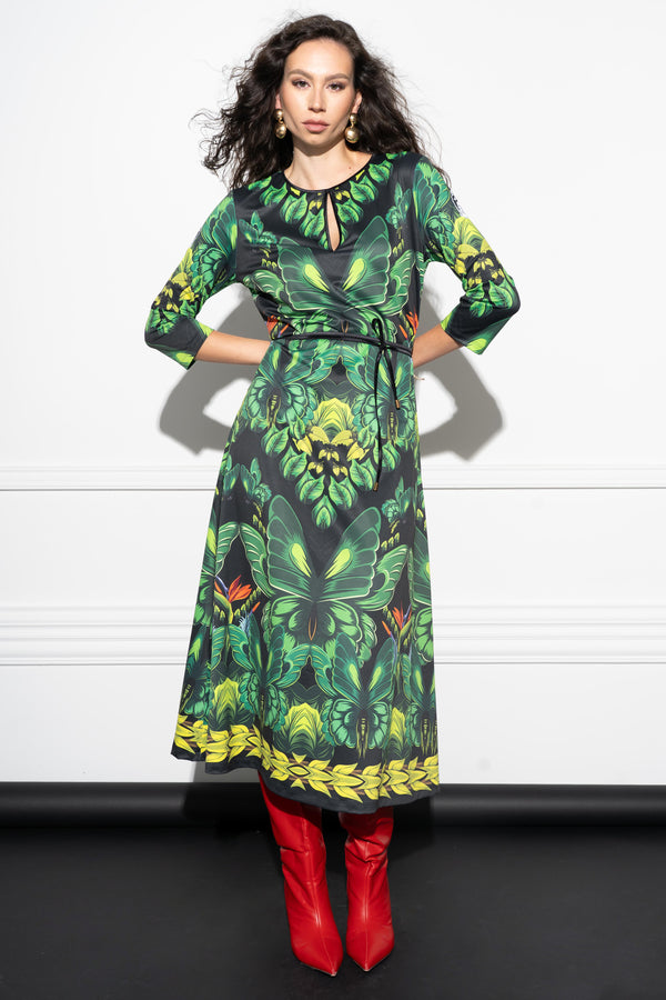 Tildona <tc>Frida</tc> Tropical Banana dress