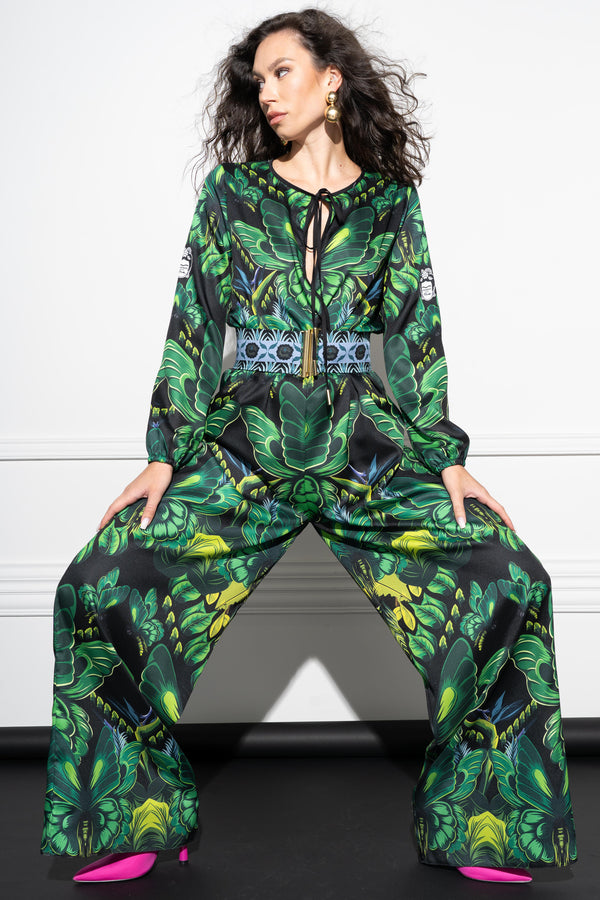 Lucy <tc>Frida</tc> Tropical Banana overalls