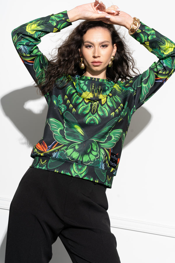 Forcett <tc>Frida</tc> Tropical Banana sweater