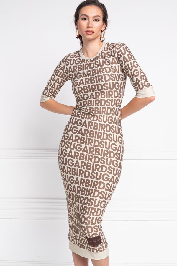 Romahi Big Logo Beige ruha