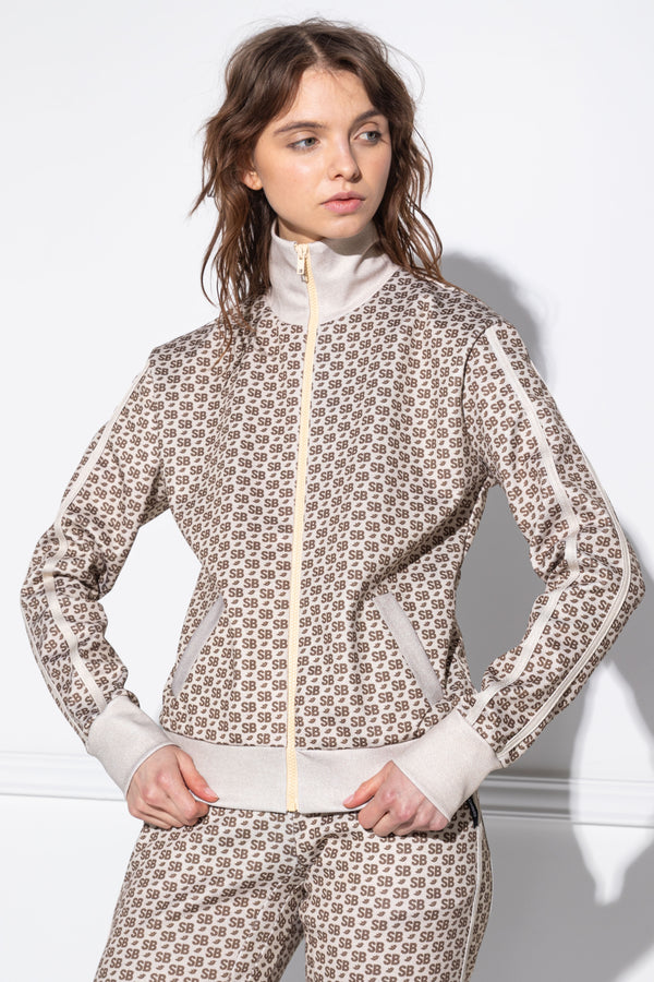 Elin Small Monogram Beige kardigán