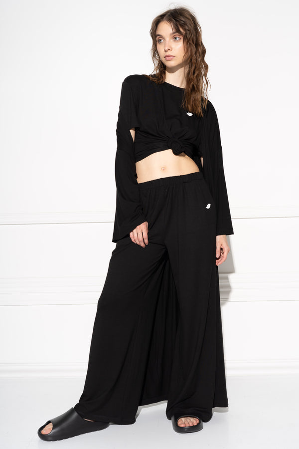 Bolsilo Monogram fekete kimono