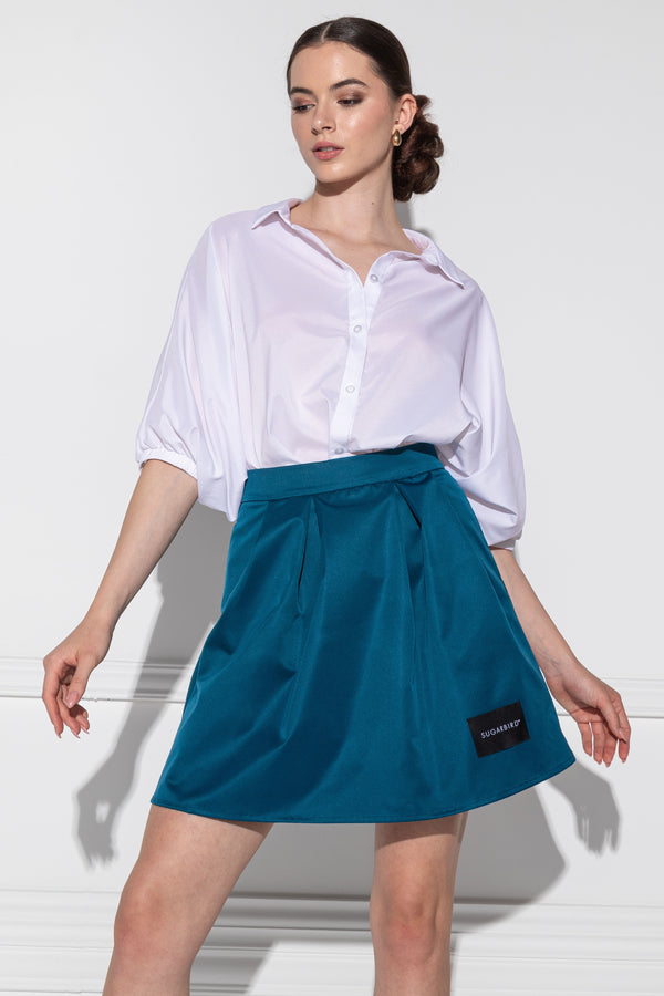 Ricotta casual blue skirt