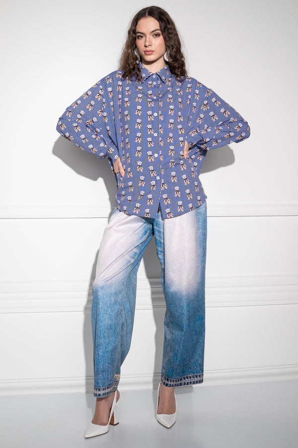 Herta Sailor Teddy Dark Blue Shirt