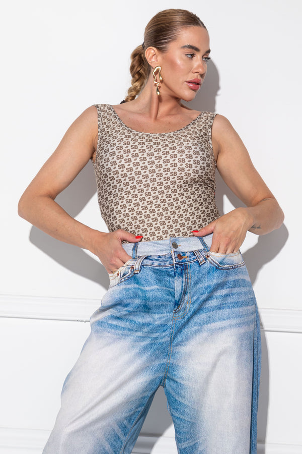 Arlet Small Monogram Beige Body