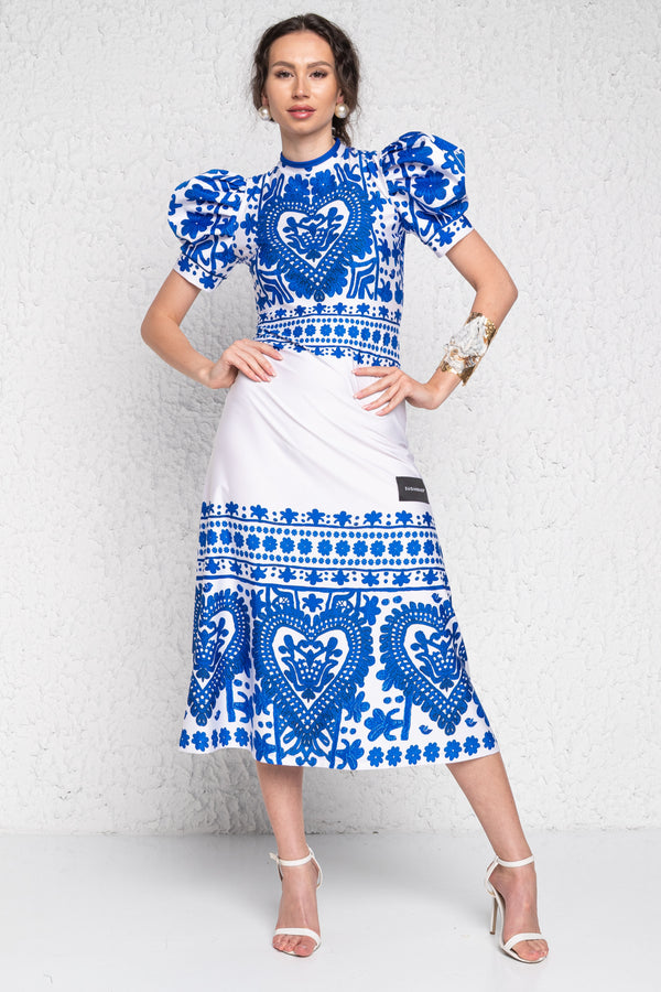 Hat <tc>Kalotaszeg</tc> Blue dress