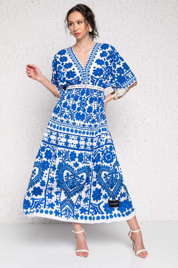 Basma Kalotaszeg Blue ruha
