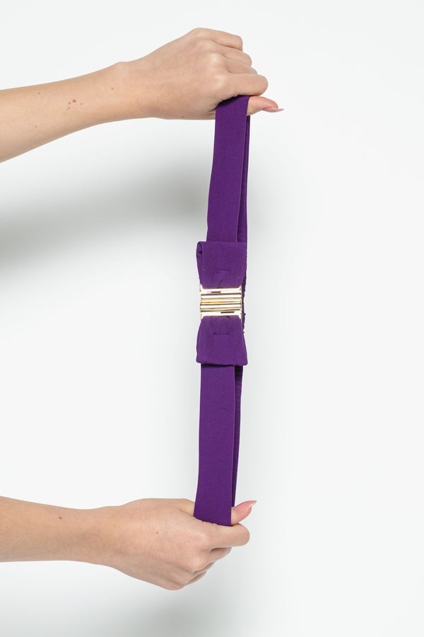 Jella Color Casual Dark Purple Belt