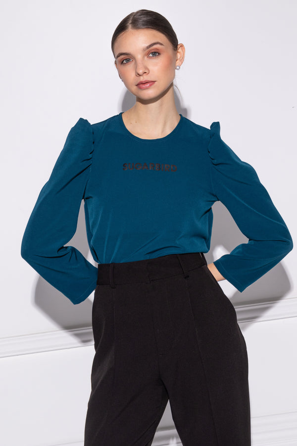 Pupil Basic dark blue blouse