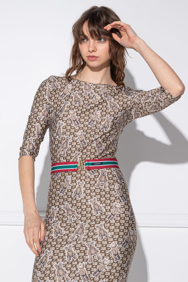 Fulvia Teddy Brown Dress