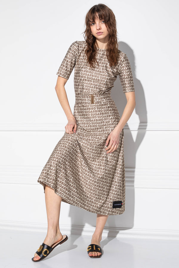 Tilla Small Logo Beige ruha