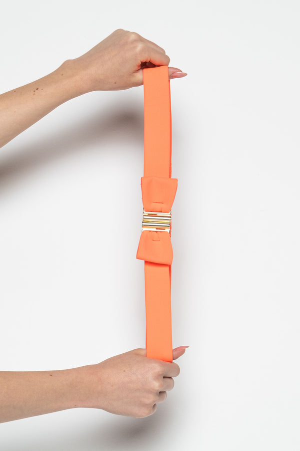 Jella Color Casual Neon Orange Belt