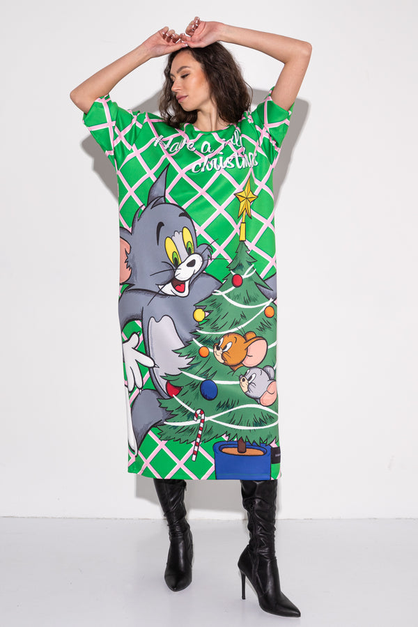 Lalan WarnerBros. X-Mas green dress
