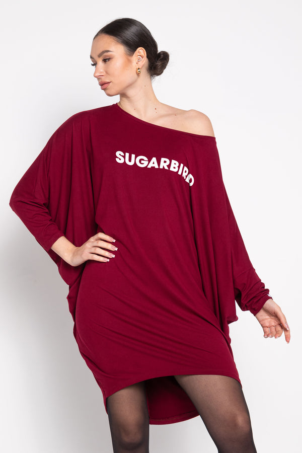 Blueberry Basic Logo burgundy <tc>tunic</tc>