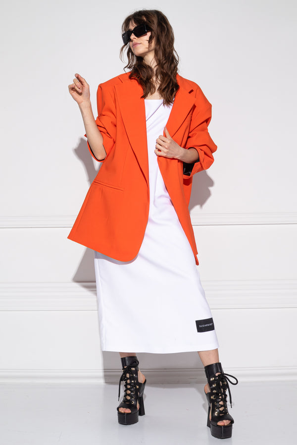 Kiki Color Casual Orange Blezer