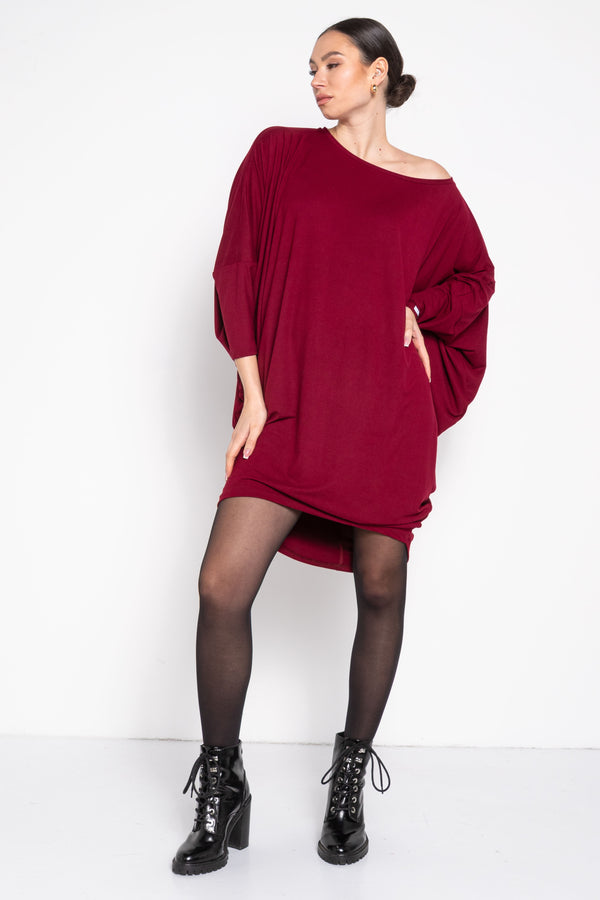 Blueberry Basic burgundy <tc>tunic</tc>
