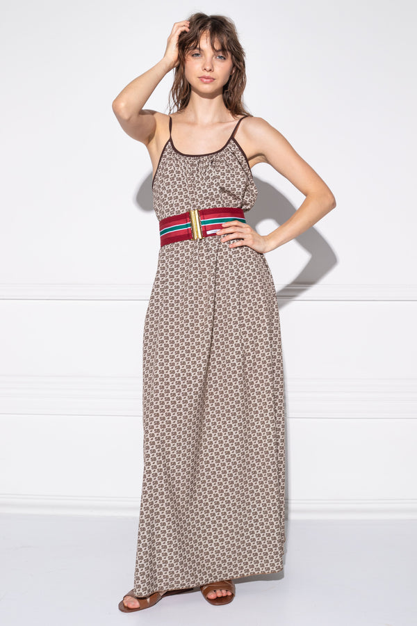 Zivaza Small Monogram Beige ruha