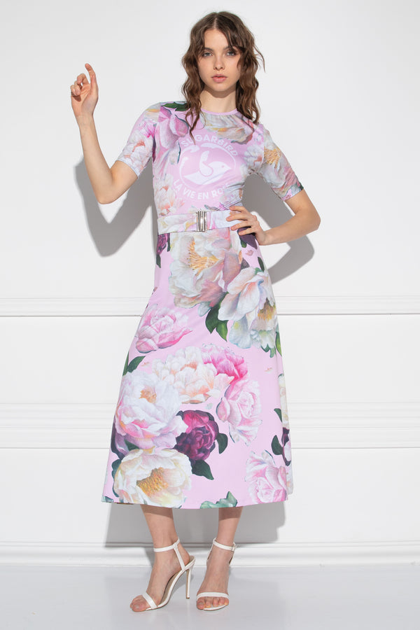 Tilla la vie en tulip pink dress