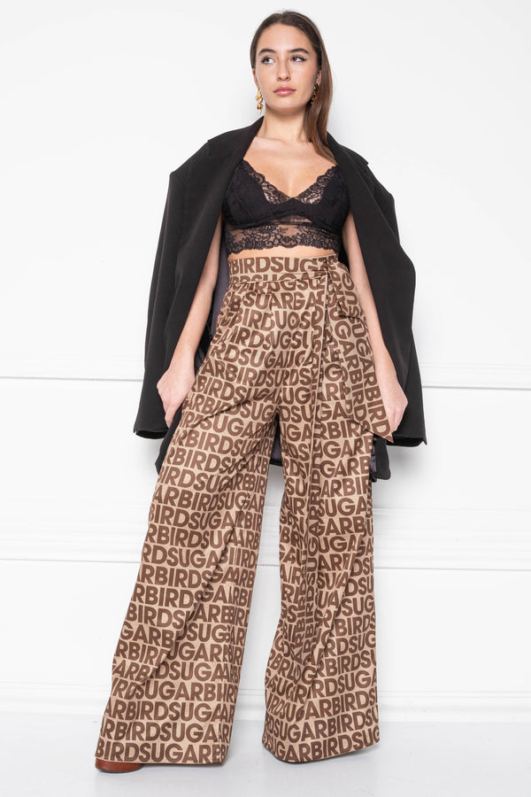 Symbo Teddy Bueno Monogram trousers