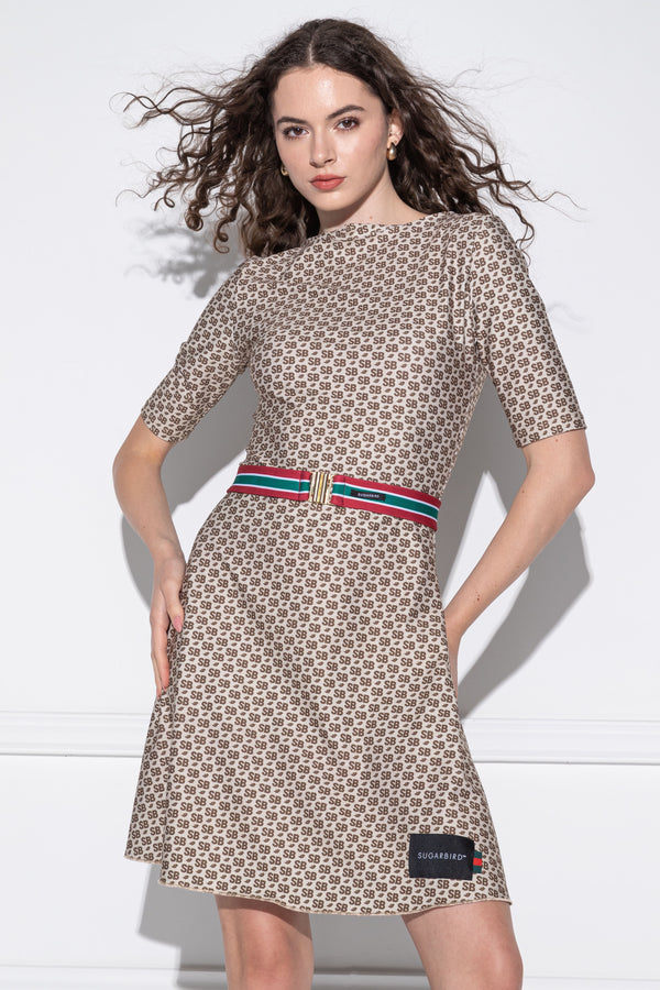 Montika Small Monogram Beige ruha