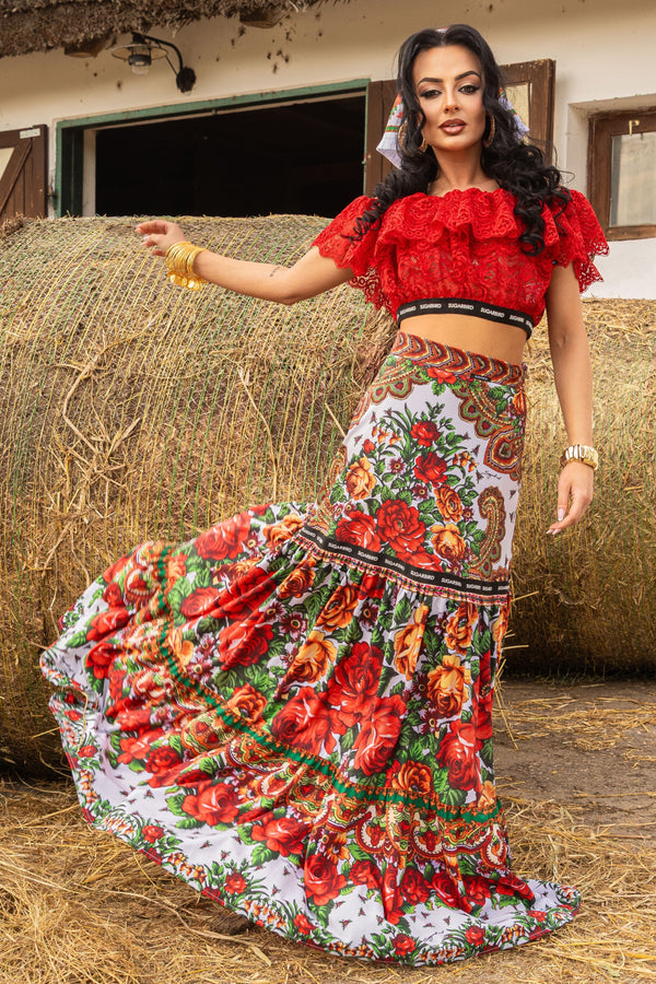 Gray <tc>Czukormadár</tc> Gypsy skirt