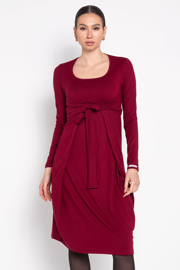 Radina Basic burgundy ruha