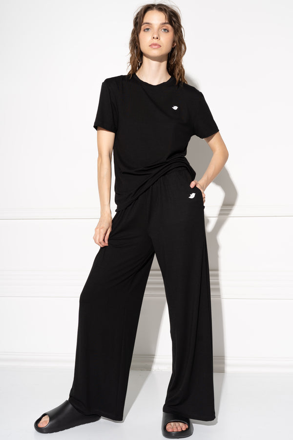 Birbaola monogram black pants