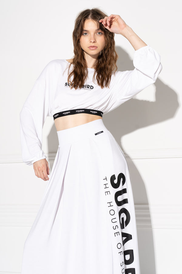 Waola monogram white top