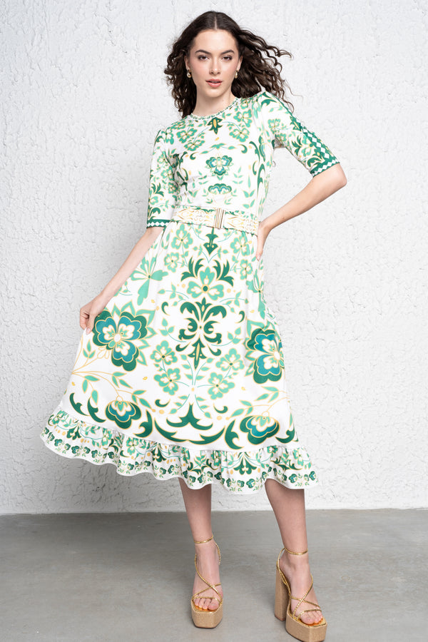 Kolmo porcelain green dress
