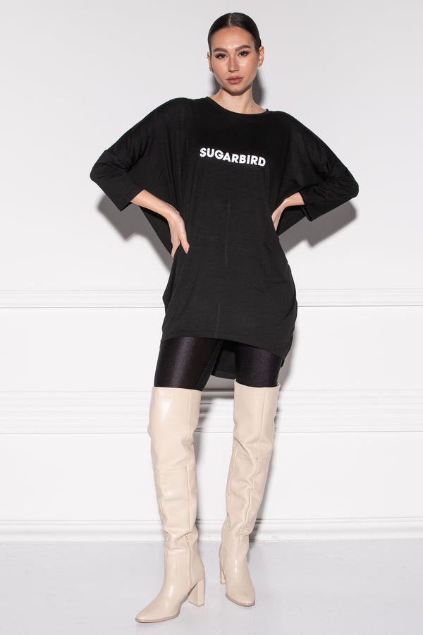 <tc>Pihe</tc> Basic Color black <tc>tunic</tc>