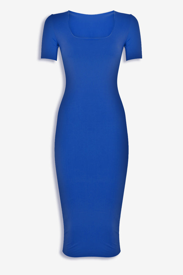 Borgoro Shape&Basic kék ruha-0