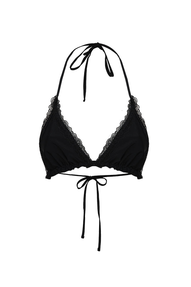 Basic Y Lace bikini top - LC22SS4522902-L