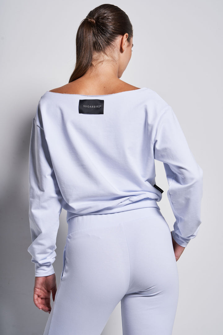 Sarinna Basic fehér pulóver-3
